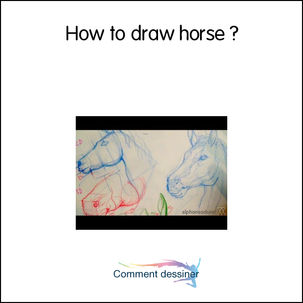 How to draw horse